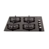 186323-1600-1600 ESTUFA DE EMPOTRAR CRISTAL NEGRO 60X51CM HIERRO FUNDIDO GAS NATURAL.