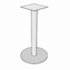 BASE MESA EN ACERO INOX. 304L RED/CUA