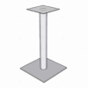 BASE MESA EN ACERO INOX. 304L RED/CUA
