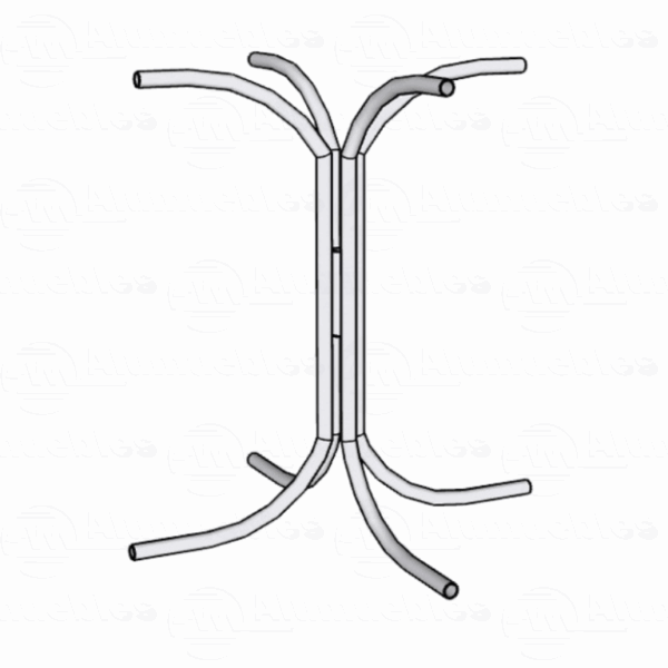 BASE RAMILLETE BASE MESA RAMILLETE EN ACERO INOX. 304L