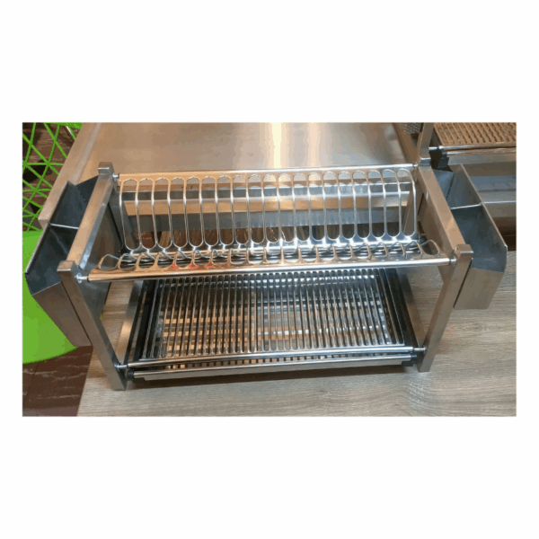 ESCURRIDOR DE PLATOS EN ACERO INOXIDABLE
