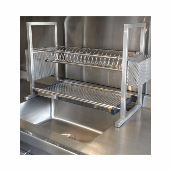 ESCURRIDOR DE PLATOS EN ACERO INOXIDABLE