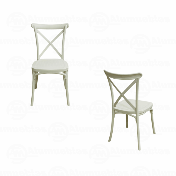 SILLA PLASTICA CROSS BACK