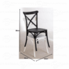 SILLA PLASTICA CROSS BACK