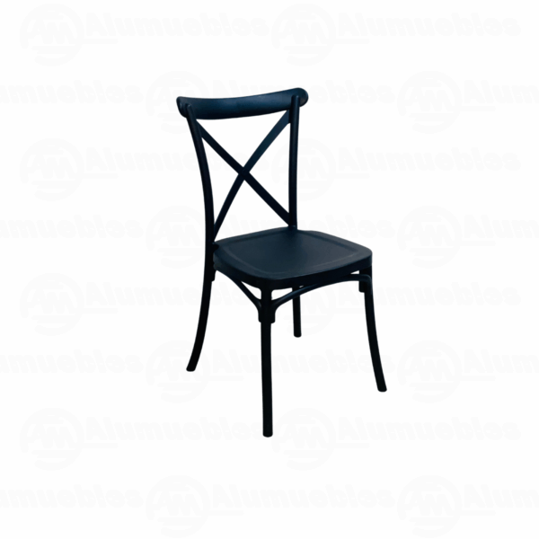 SILLA PLASTICA CROSS BACK