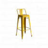 TABURETE METÁLICO TOLIX CON ESPALDAR ASIENTO EN MADERA