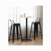 TABURETE METÁLICO TOLIX CON ESPALDAR ASIENTO EN MADERA